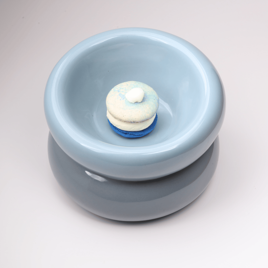 Sniff Lick & Love - Limited Edition Soufflé Designer Pet Bowl – Frozen Blue