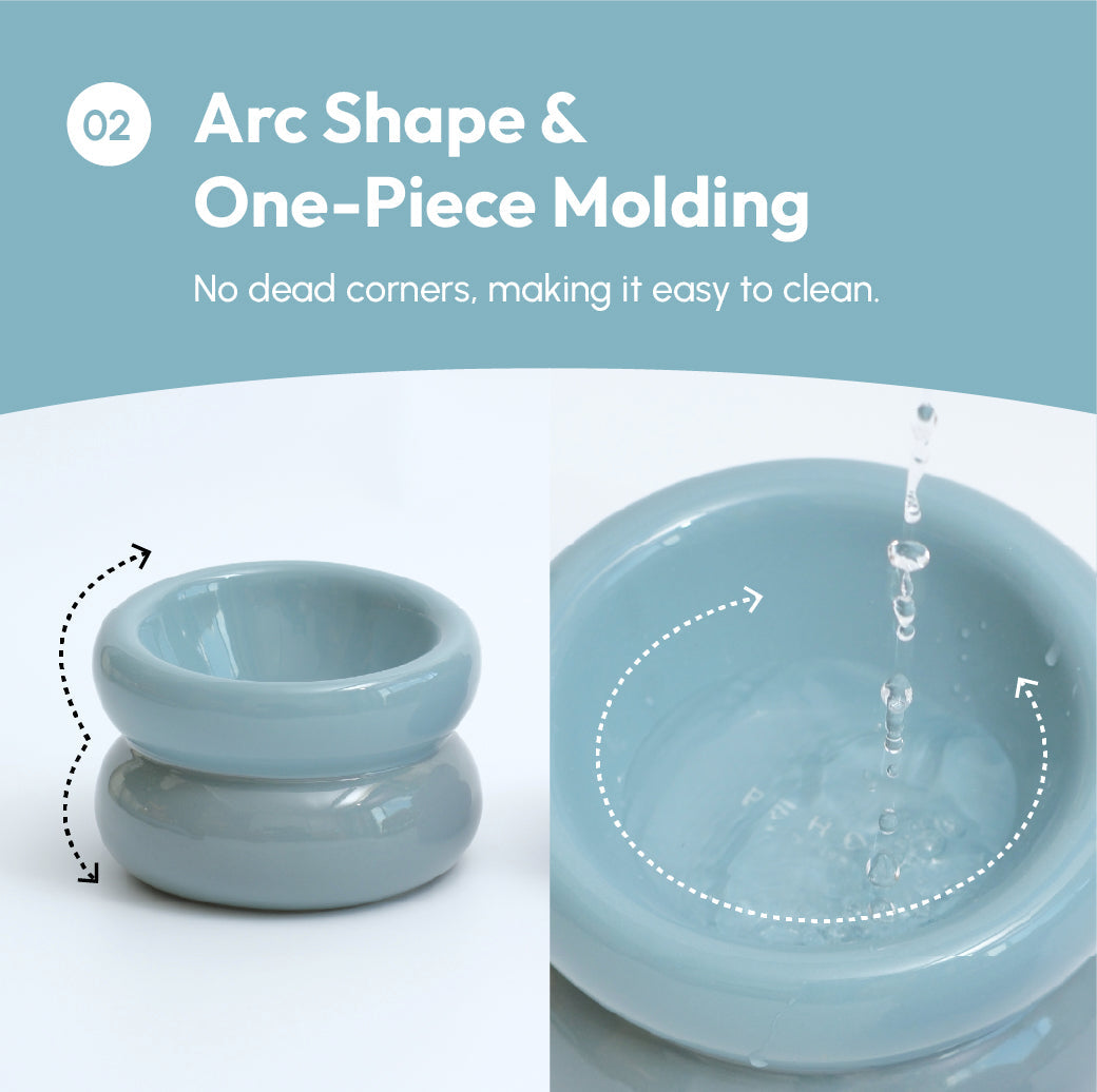Sniff Lick & Love - Limited Edition Soufflé Designer Pet Bowl – Frozen Blue