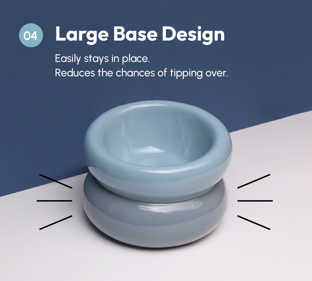 Sniff Lick & Love - Limited Edition Soufflé Designer Pet Bowl – Frozen Blue