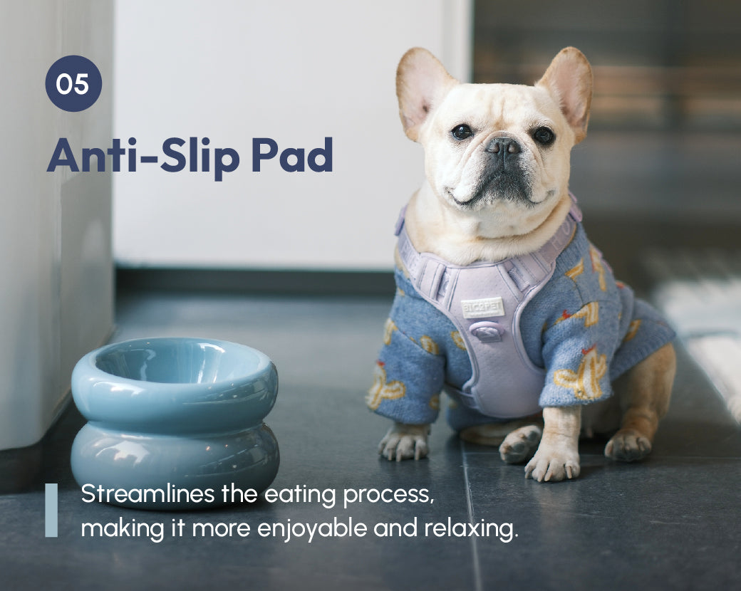 Sniff Lick & Love - Limited Edition Soufflé Designer Pet Bowl – Frozen Blue