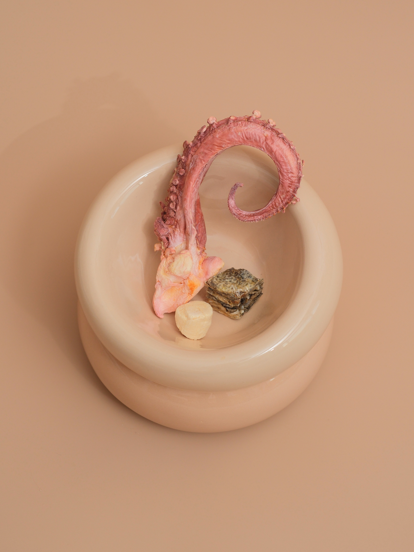 Sniff Lick & Love - Limited Edition Soufflé Designer Pet Bowl – Cream Beige