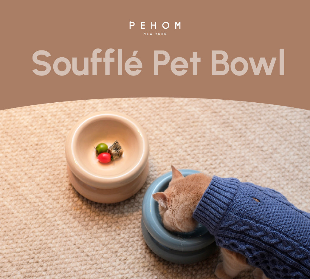 Sniff Lick & Love - Limited Edition Soufflé Designer Pet Bowl – Cream Beige