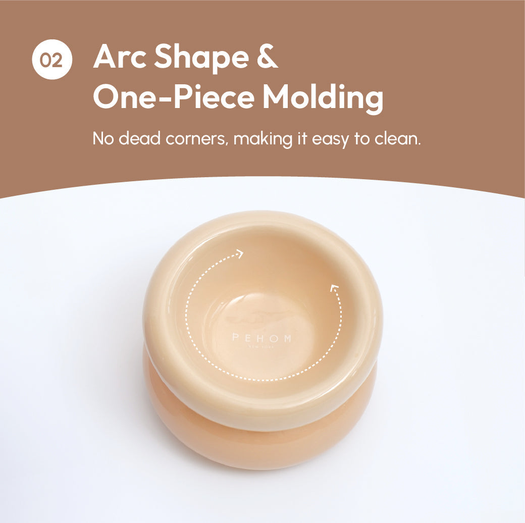 Sniff Lick & Love - Limited Edition Soufflé Designer Pet Bowl – Cream Beige