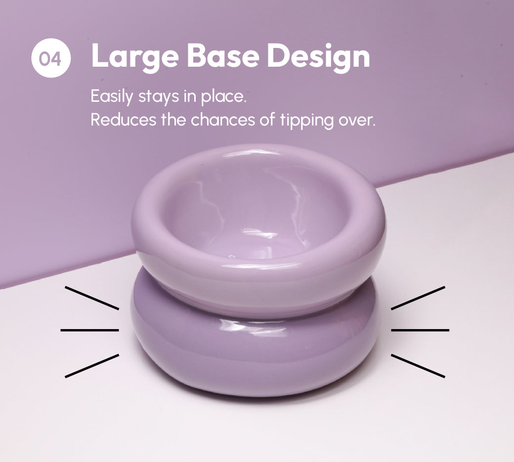 Sniff Lick & Love - Limited Edition Soufflé Designer Pet Bowl – Purple