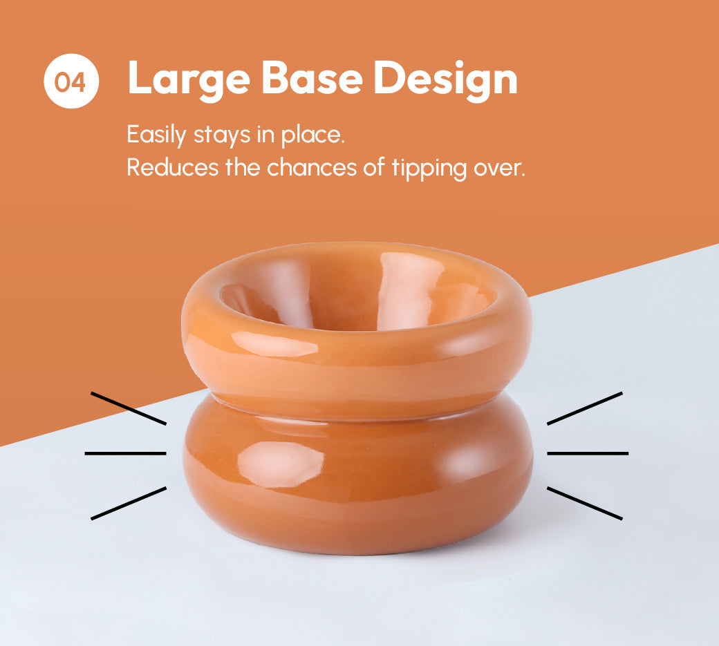 Sniff Lick & Love - Limited Edition Soufflé Designer Pet Bowl – Amber Orange