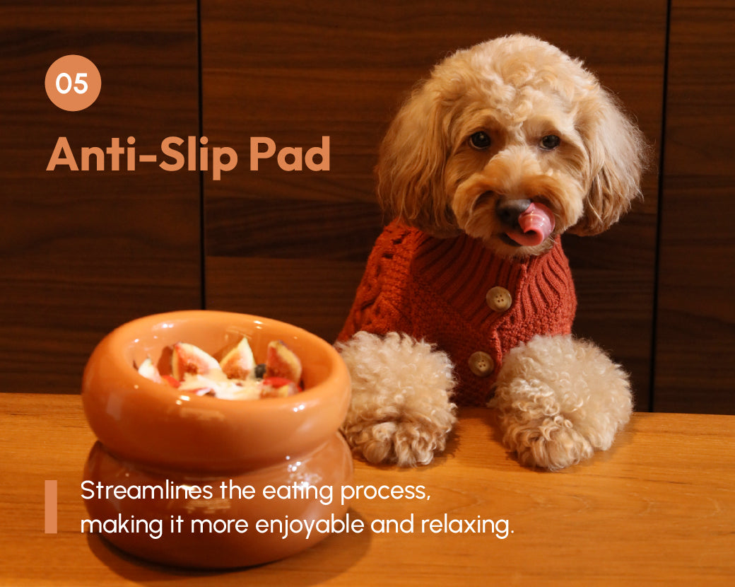 Sniff Lick & Love - Limited Edition Soufflé Designer Pet Bowl – Amber Orange