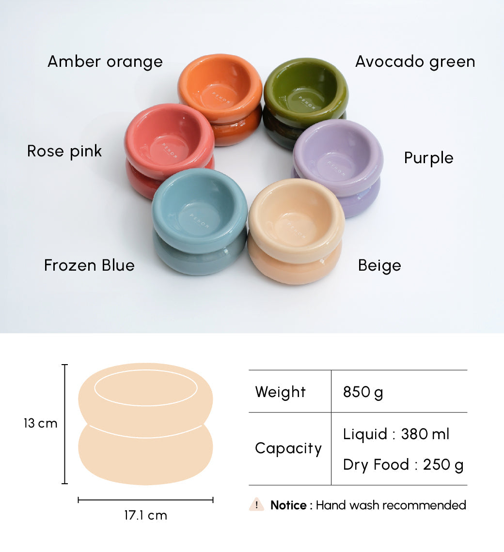 Sniff Lick & Love - Limited Edition Soufflé Designer Pet Bowl – Cream Beige