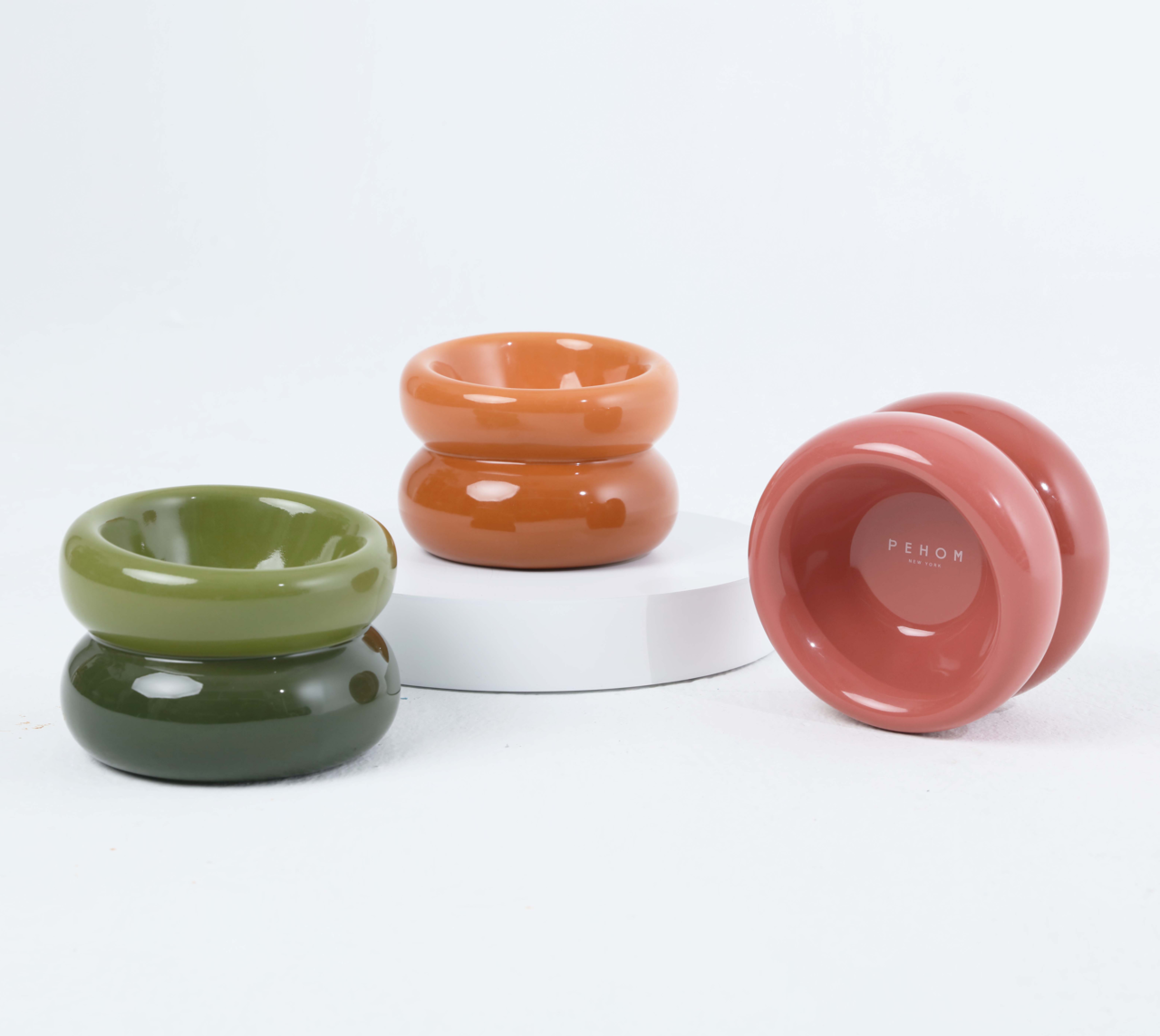 Sniff Lick & Love - Limited Edition Soufflé Designer Pet Bowl – Amber Orange