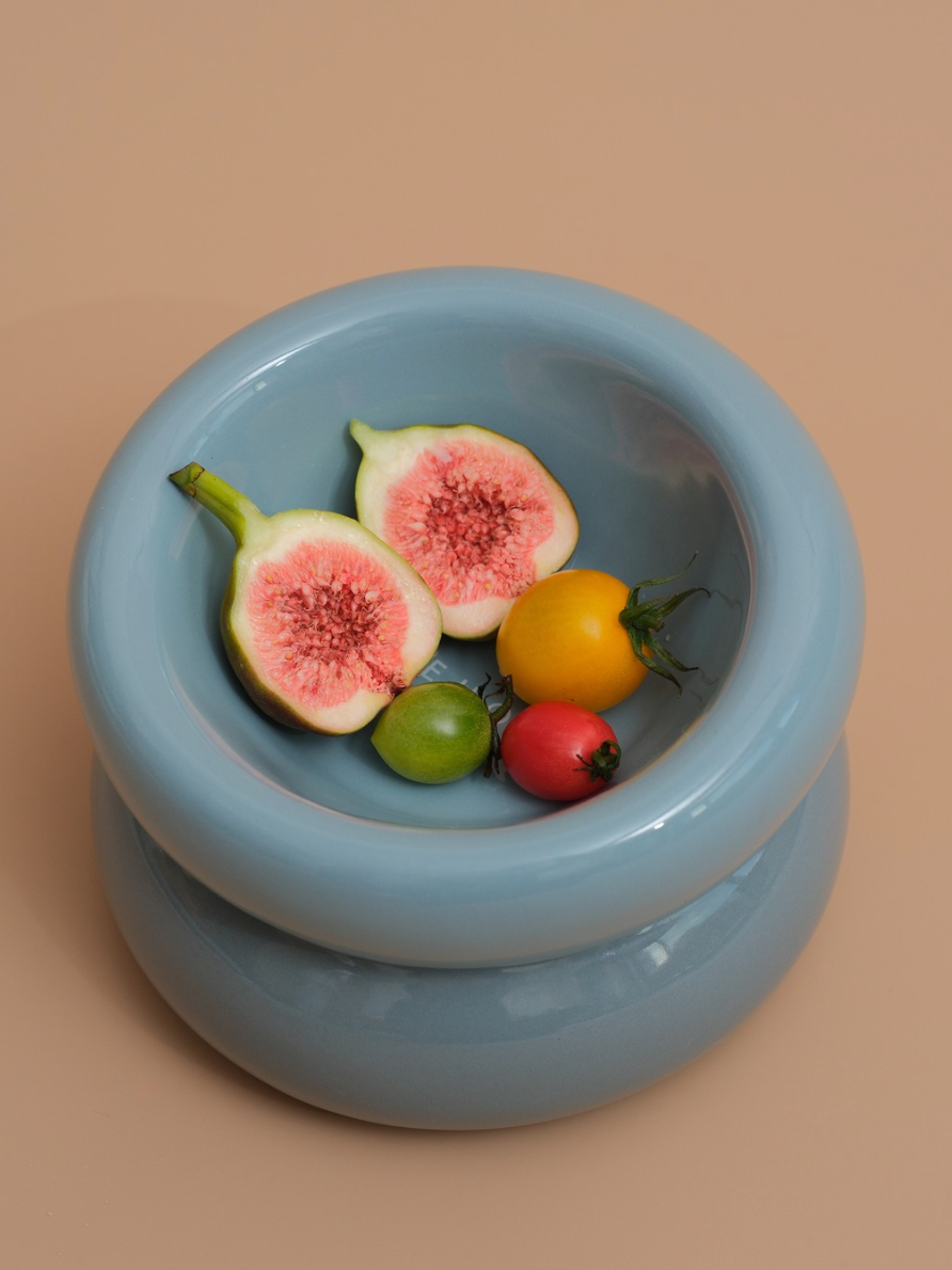 Sniff Lick & Love - Limited Edition Soufflé Designer Pet Bowl – Frozen Blue